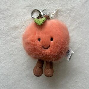 Amuseables Peach Bag Charm JellyCat - Authentic - Brand New